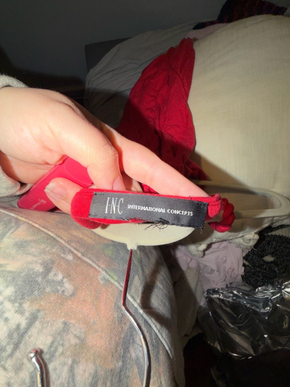 Red knot Strap Maxi Dress - Picture 3 of 3